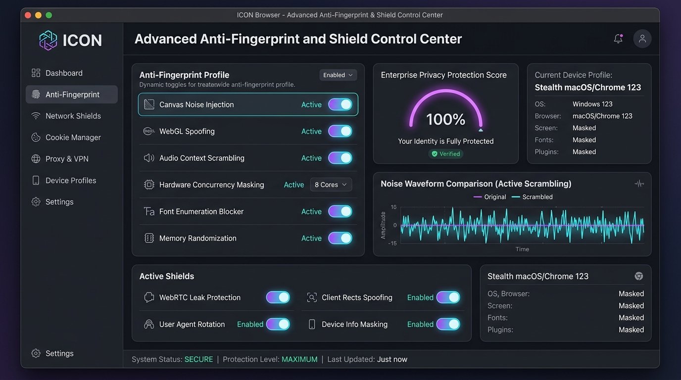 ICON Shield uygulama ekranı
